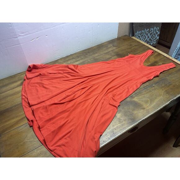 Maeve Anthropologie Burnt Orange High Empire Waist Abroad Godet Dress XS - Picture 10 of 11